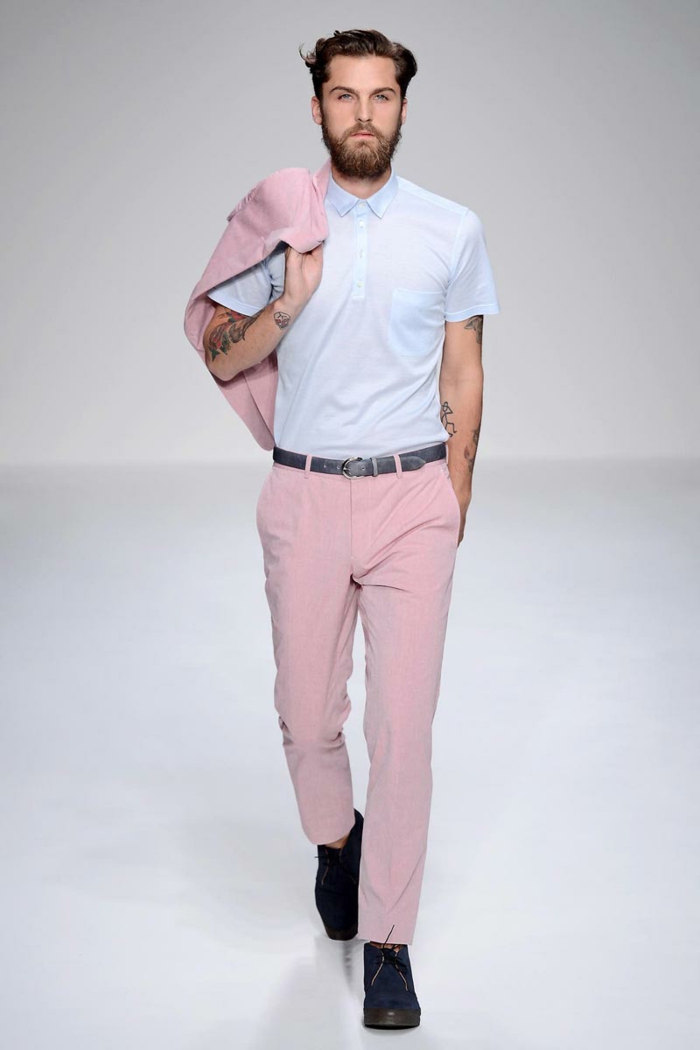miesten vaatteet trendit trendi vaaleanpunainen muoti trendit unisex
