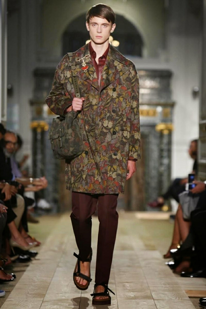 men's fashion 2015 current valentino soldier green camouflage design