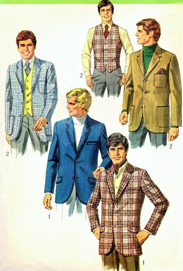 La mode des hommes de la mode des hommes des années 60 costume des hommes