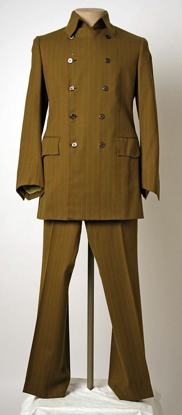 pánské módní 60s pánské oblek proužek