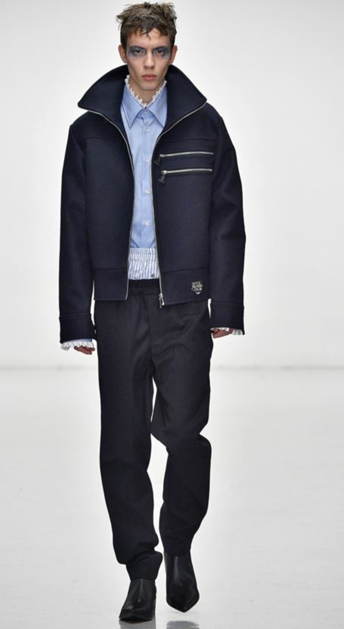 Мъжка мода тенденция 2016 стил микс стълбищни кабел Лондон