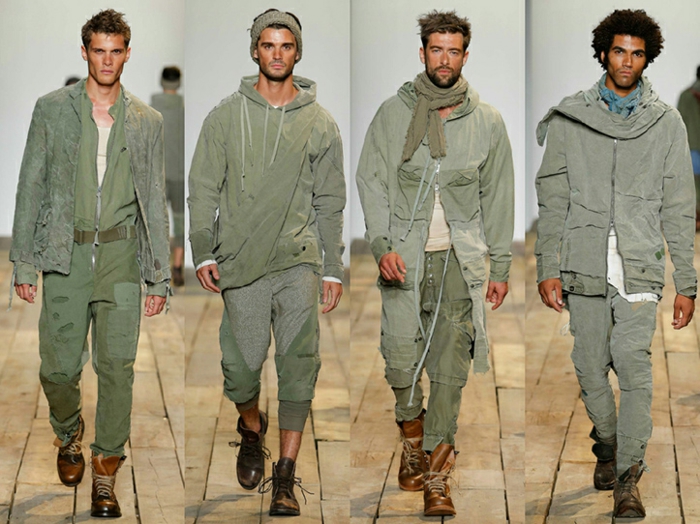Mænds modetrends 2016 casual militær stil mænds mode forårssamling greg lauren
