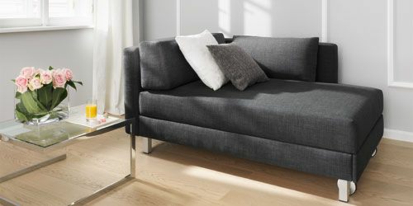 møbler chaiselong sofa sort stue