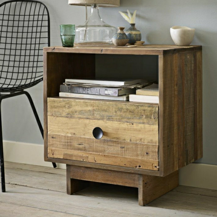 furniture made of pallets diy furniture wood side table with drawer