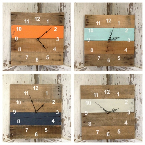 furniture made of pallets creative wall clock