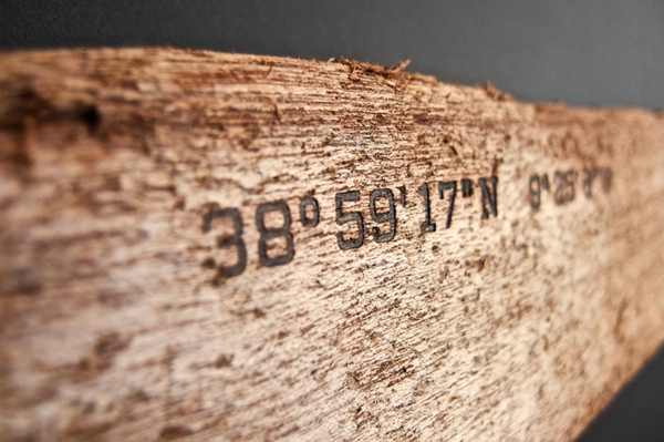 לוח מגנטי להפוך רעיונות driftwood קואורדינטות גיאוגרפיות