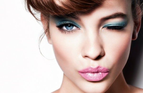 make-up tips trends groene oogschaduw natuurlijke lippen