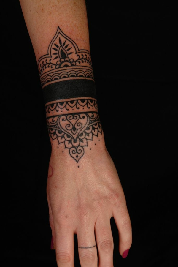 mandala tatovering lotus mandala håndledd