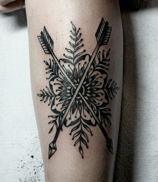 mandala tatovering lotus mandala overarm idé