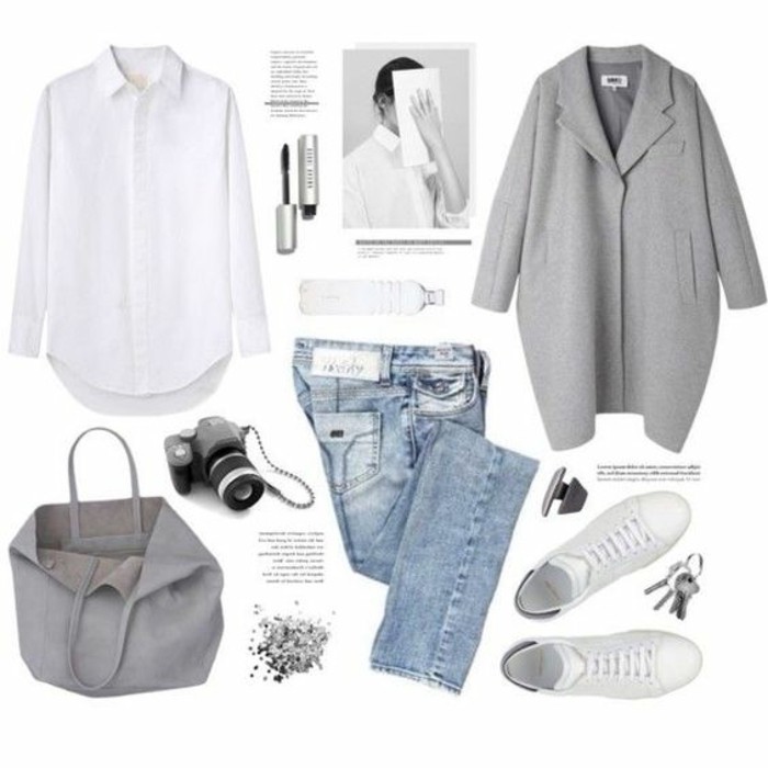 frakke grå damer modetrends efterår mode komplet tøj