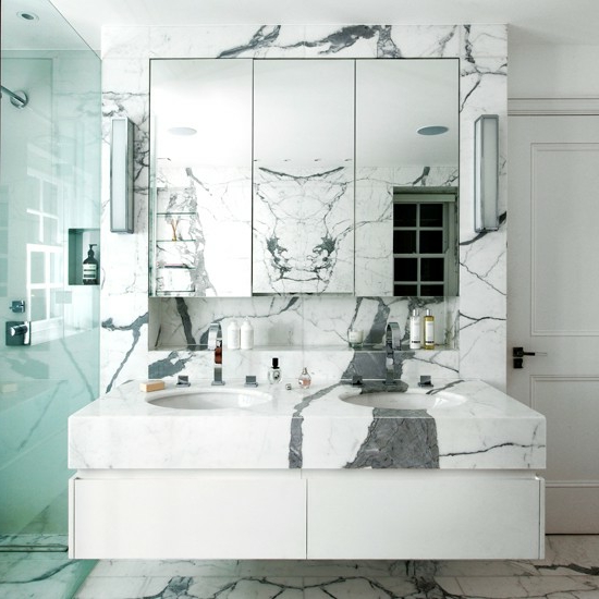marble surfaces pattern sink mirror