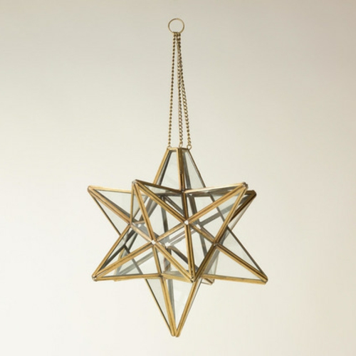 Moroccan pattern 3d star pendant