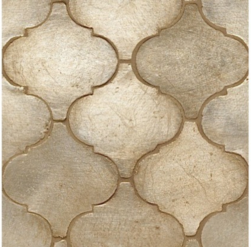 moroccan pattern leaf silver arabesk tiles