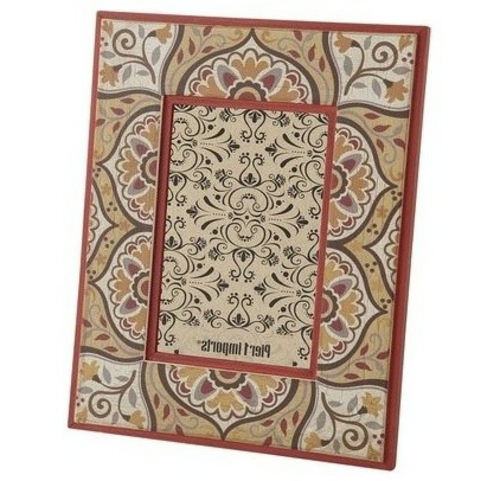 motif oriental marocain cadre photo floral