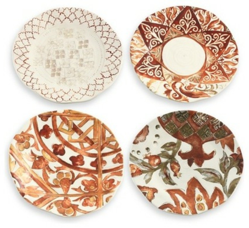 Moroccan pattern patterned plate