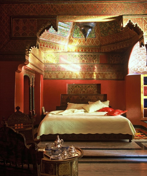 oriental dormitorio diseños habitación techo adornos