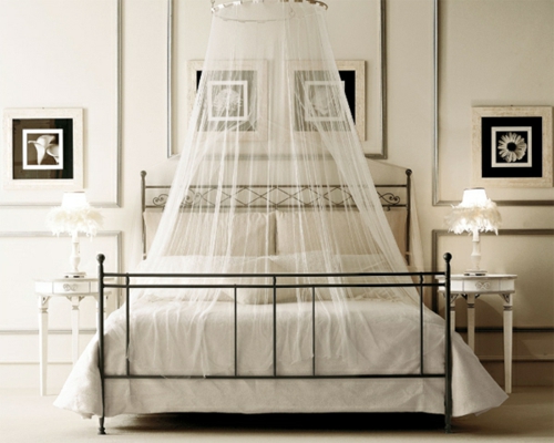 cadre de lit en métal chambre rideaux de couchage cadre photo