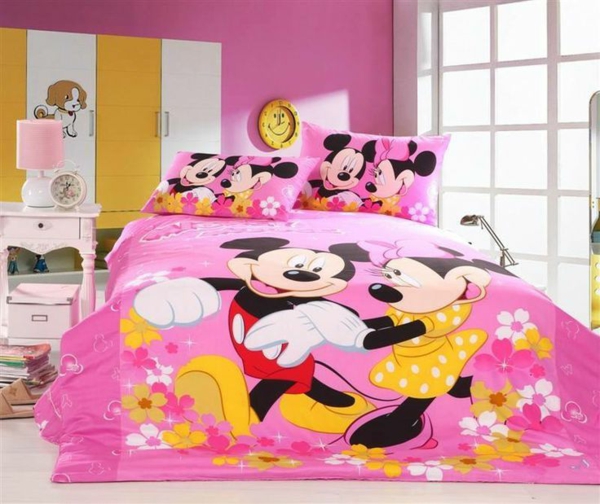 Mickey Mouse motiver i børnehave dekoration seng coverlet