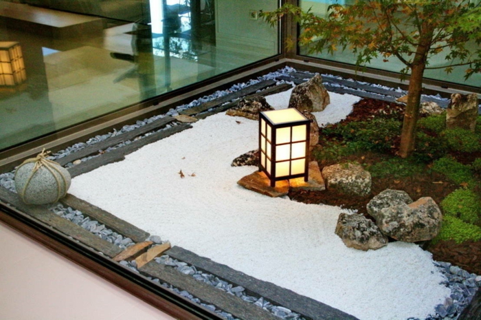 μίνι ιαπωνική μορφή κήπου zen feng shui
