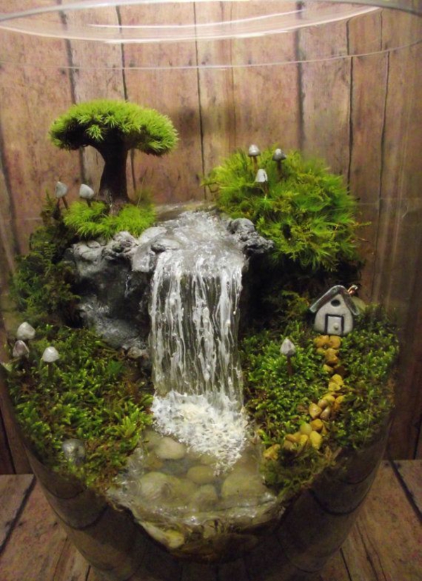 mini zen garden craft idées eau plate