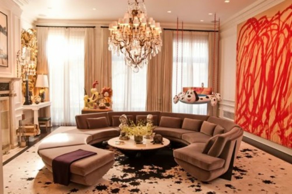mezcla colores telas texturas muebles estilo ecléctico