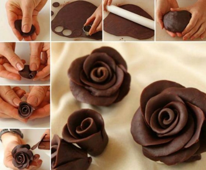 Modellering van chocolade bitterzoete rozencrafting