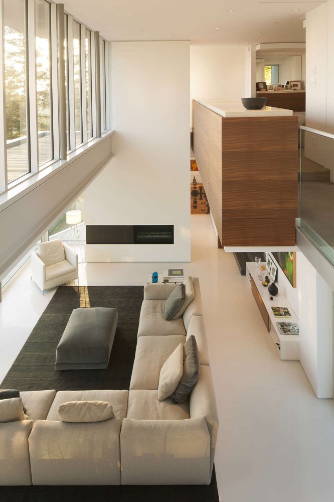 moderní inovativní design nápad obývací pokoj luxusní interiér nápady