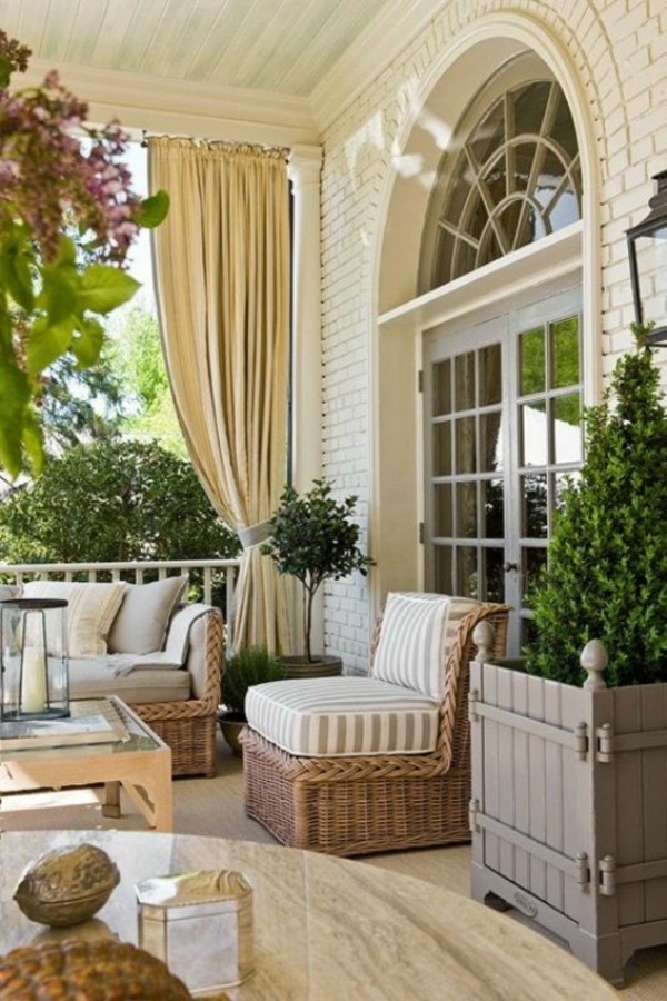 Moderní veranda design nábytek ratanové dekorace křeslo