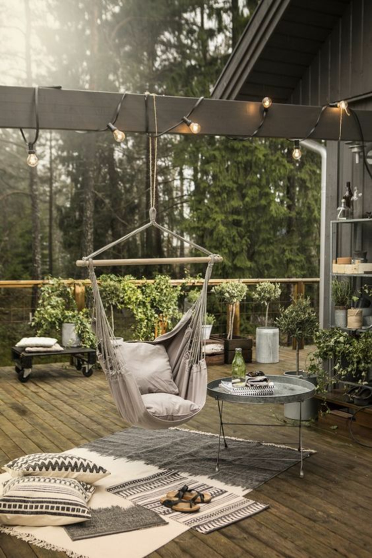 modern terras design foto's balkonmeubilair relax meubilair schommel