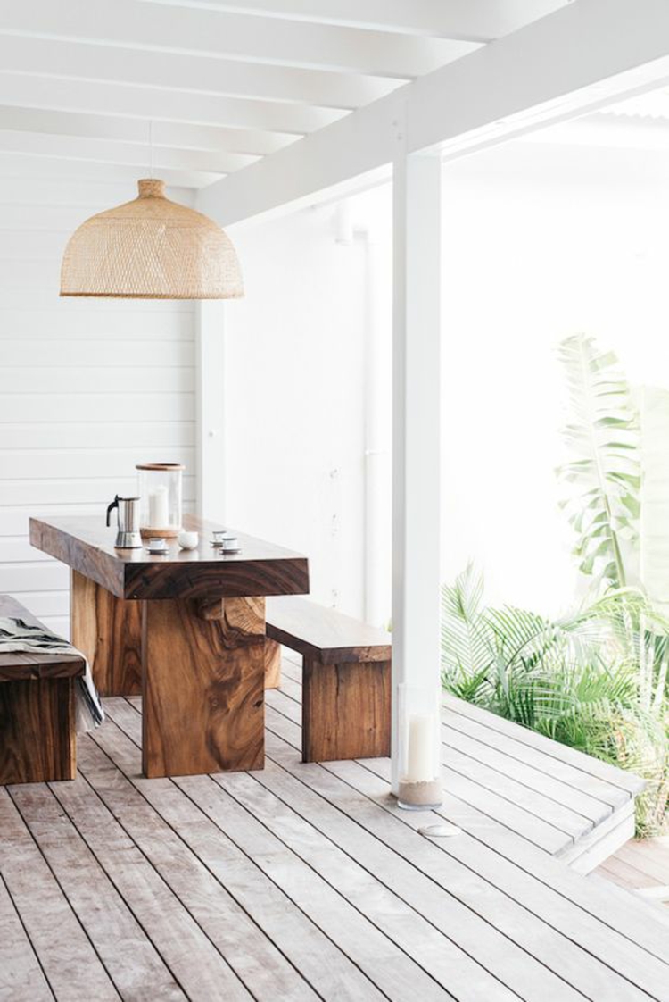 现代露台设计图片仿古阳台家具实木家具