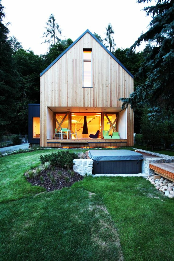 moderne arkitektur landsted træhuse med veranda veranda bygge terrasse design