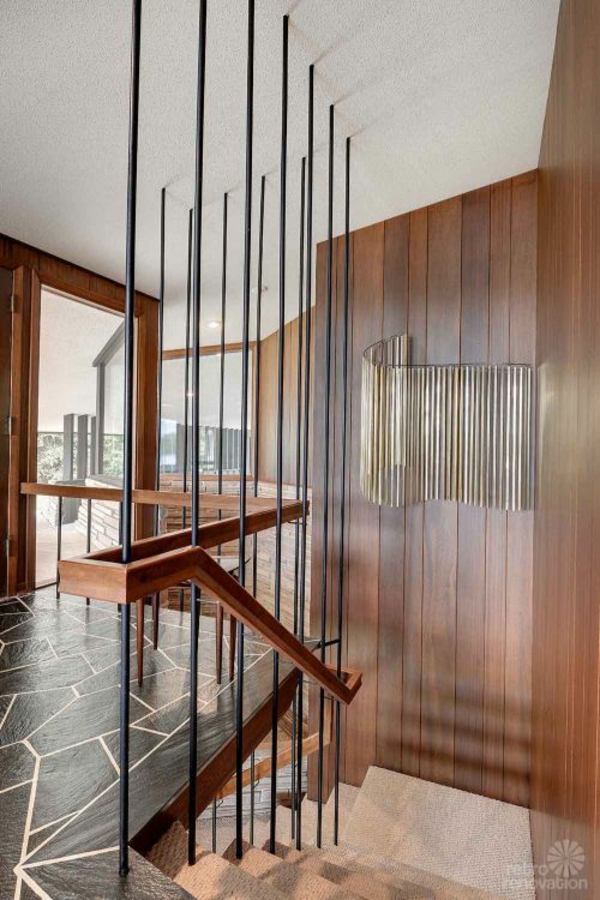 现代惊人的楼梯设计和地板