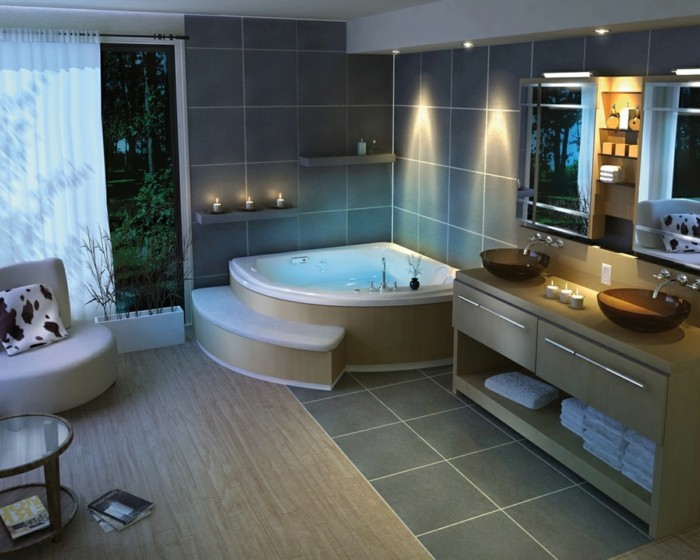 להפריד את האמבטיה המודרנית האמבטיה ריהוט עיצוב אזורים