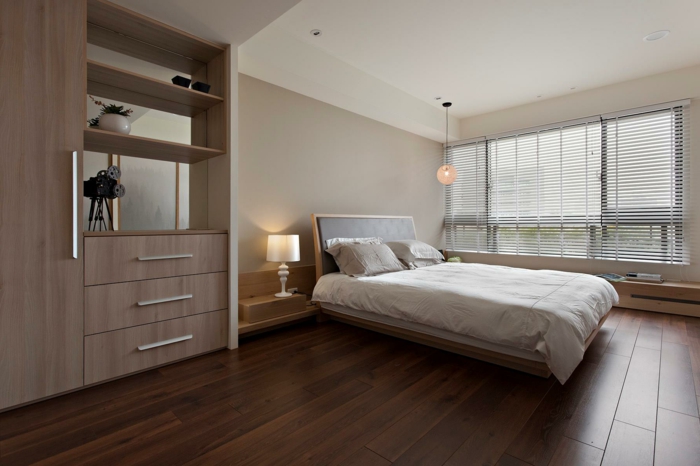 الأرضيات الخشبية الحديثة ديكور المنزل ديكور غرفة نوم الإضاءة الحديثة