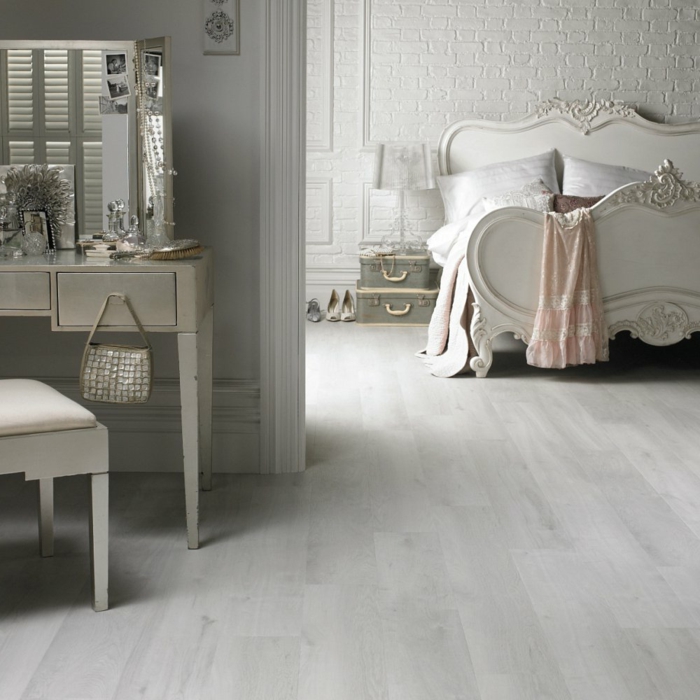 الأرضيات الحديثة غرفة نوم مشرق الأفكار الخشبية الفاخرة السرير المعيشة