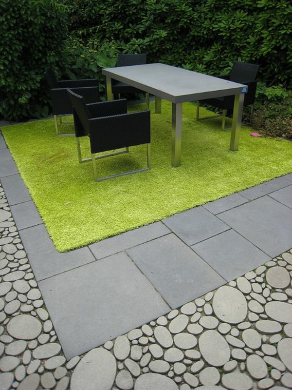 现代园艺的例子地板