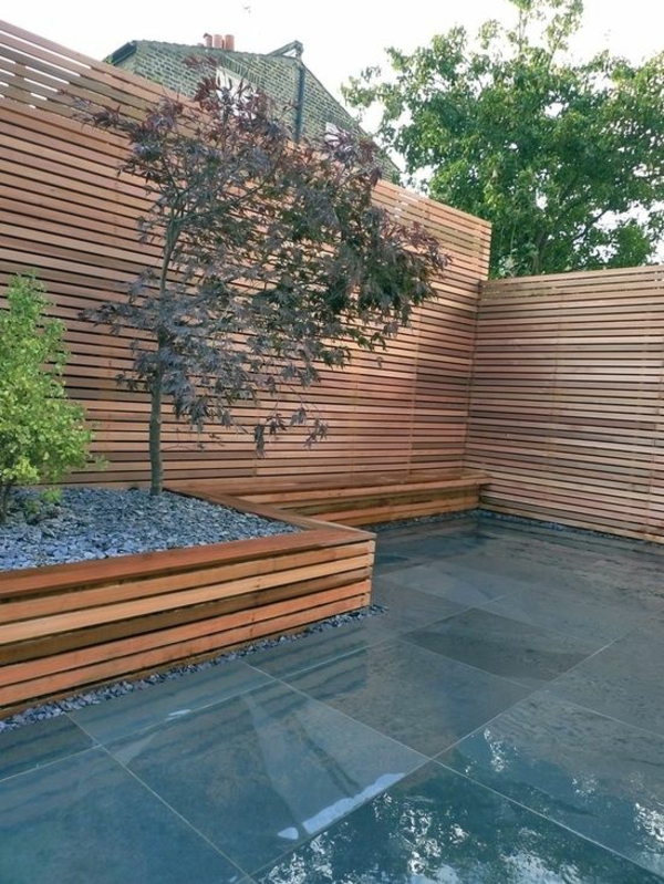 exemplu modern de design de grădină minimalist