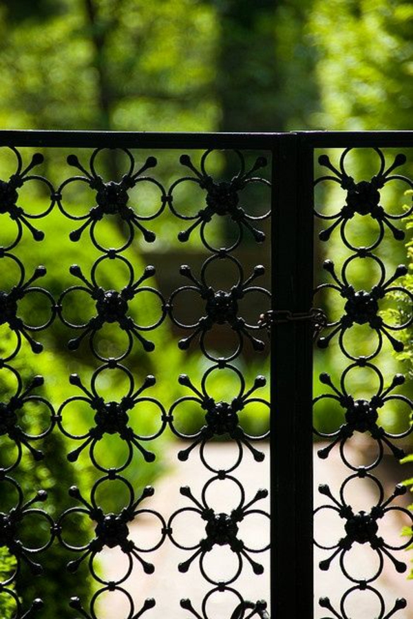 clôtures de jardin moderne en métal