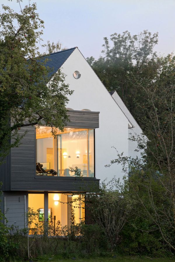 модерна къща разширяване геометрични германски домакинство