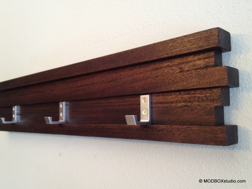 moderne hoedenstandaard minimalistisch modbox hout effen