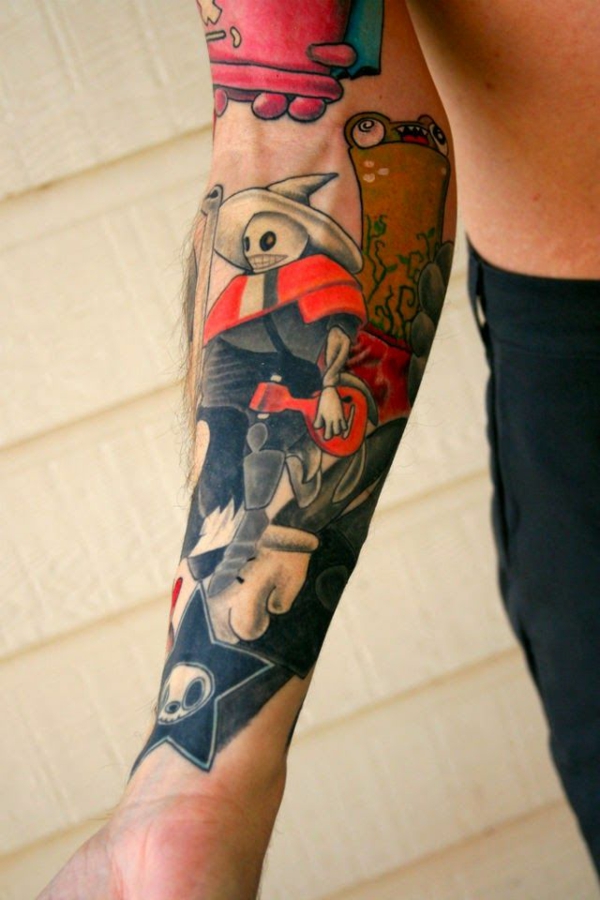 Idées pour tatouage de l'avant-bras homme coloré