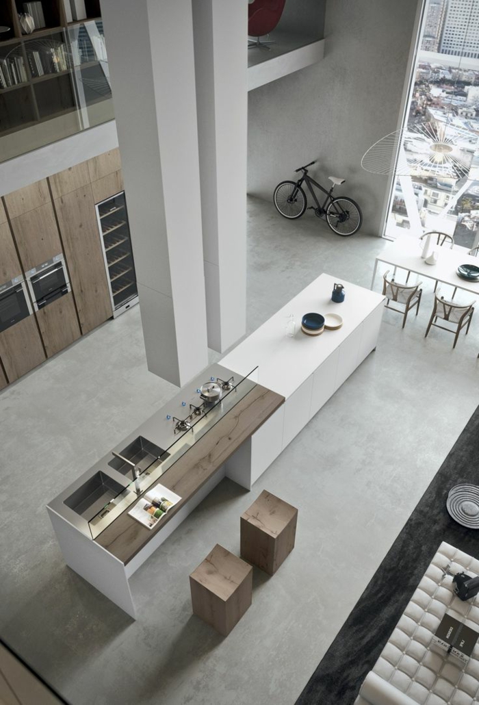 moderní kuchyně minimalistické prostorné moderní