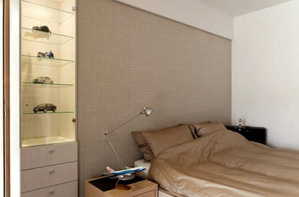 moderne minimalistische slaapkamer met decorideeën