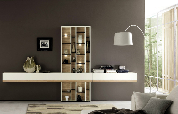 Idées de conception de salon minimaliste moderne lampadaire