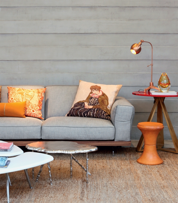 moderne væg design stue sofa sofabord vægbeklædning træ