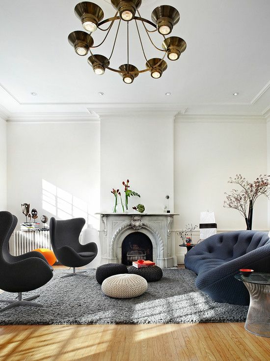 modernus gyvenamasis kambarys dizainas dizaineris baldai icessel židinys sėdynės pagalvėlė