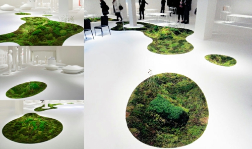 Moss teppe original unikt design slående naturlig