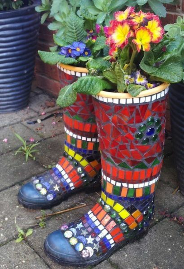 mosaic instruction crafting mosaic boots
