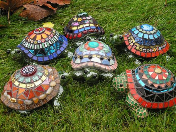 mozaikové výukové želvy