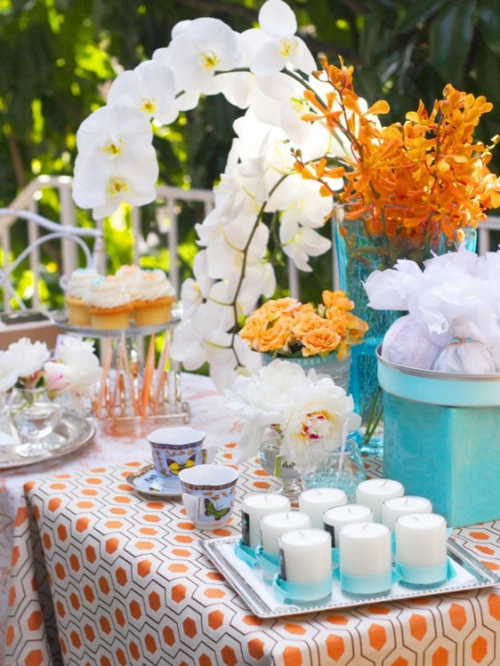 moederdag decoratie ideeën tafel feestelijke koffie verse bloemen